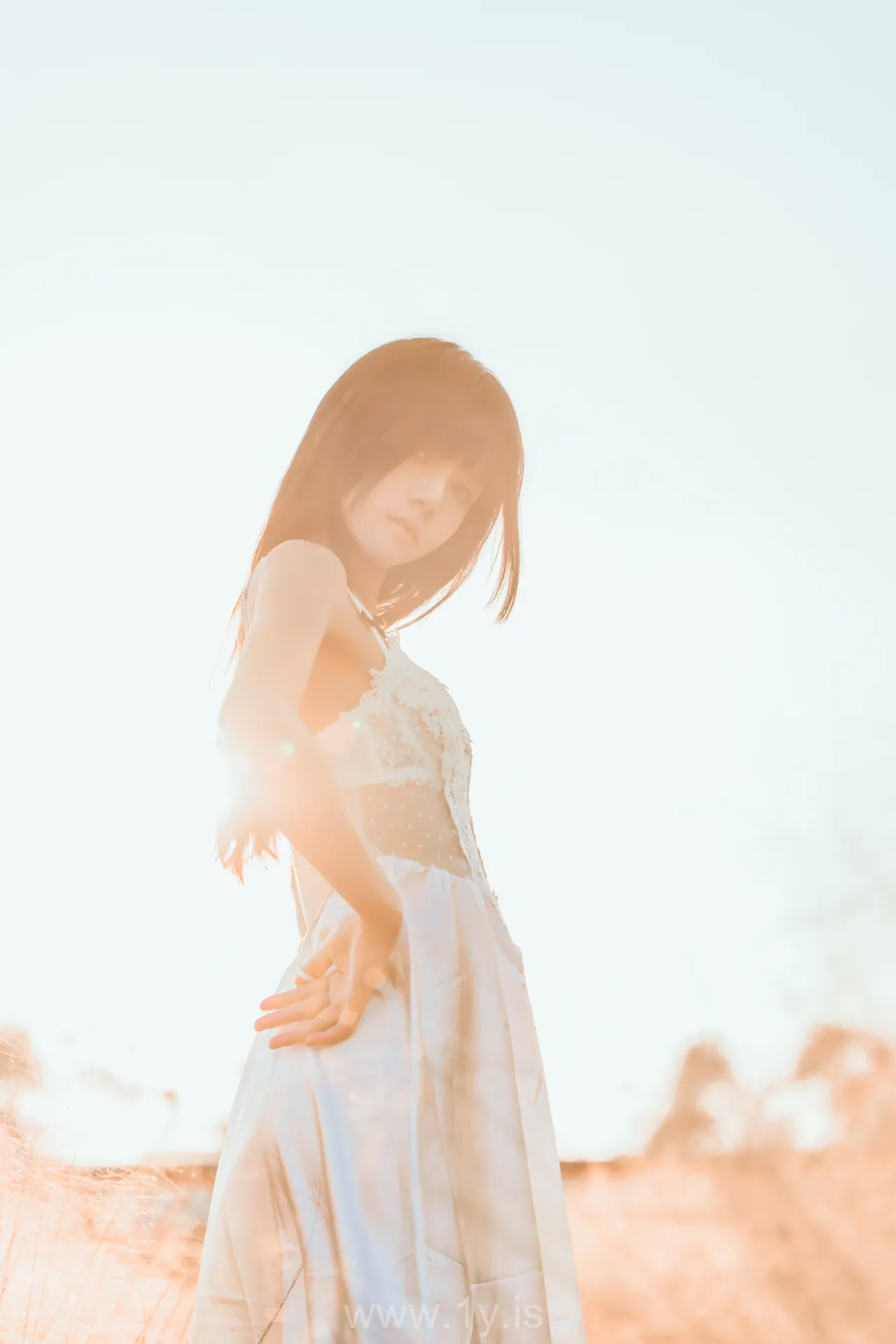 桜桃喵 NO.15 冬眠 白裙下